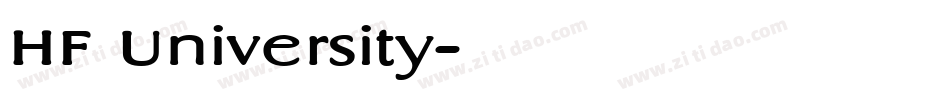 HF University字体转换